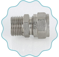 Super Duplex Steel Male Connector